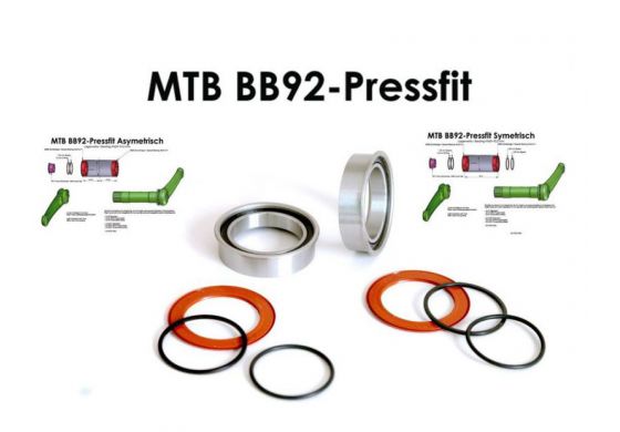 BOR Innenlager Kit BB92 (BB92+90 Pressfit)