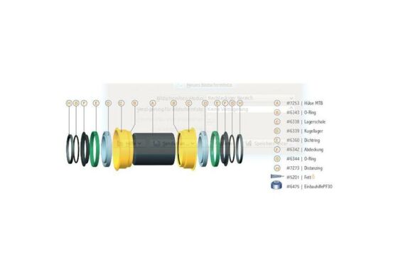 Reset Innenlager PF30 MTB 73 PF30 für BB30