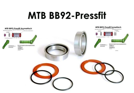 BOR Innenlager Kit BB92 (BB92+90 Pressfit)