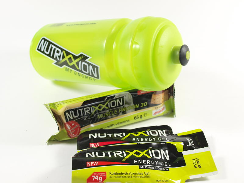 Nutrixxion Gel, Nutrixxion Riegel und Nutrixxion Trinkflasche